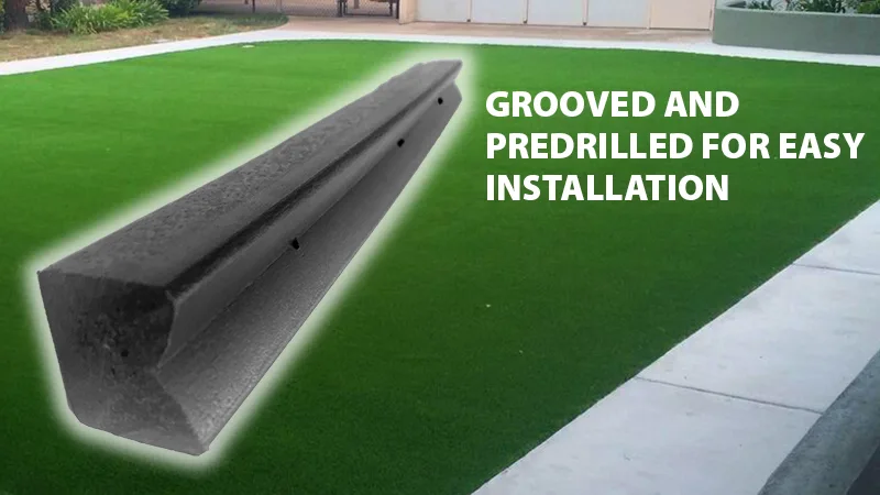 Nailer board on artificial turf